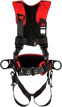 3M Protecta Medium - Large Comfort Construction Style Full Body Positioning Harness With Easy-Link Web Adapter, Auto-Resetting Lanyard Keeper And Impact Indicator