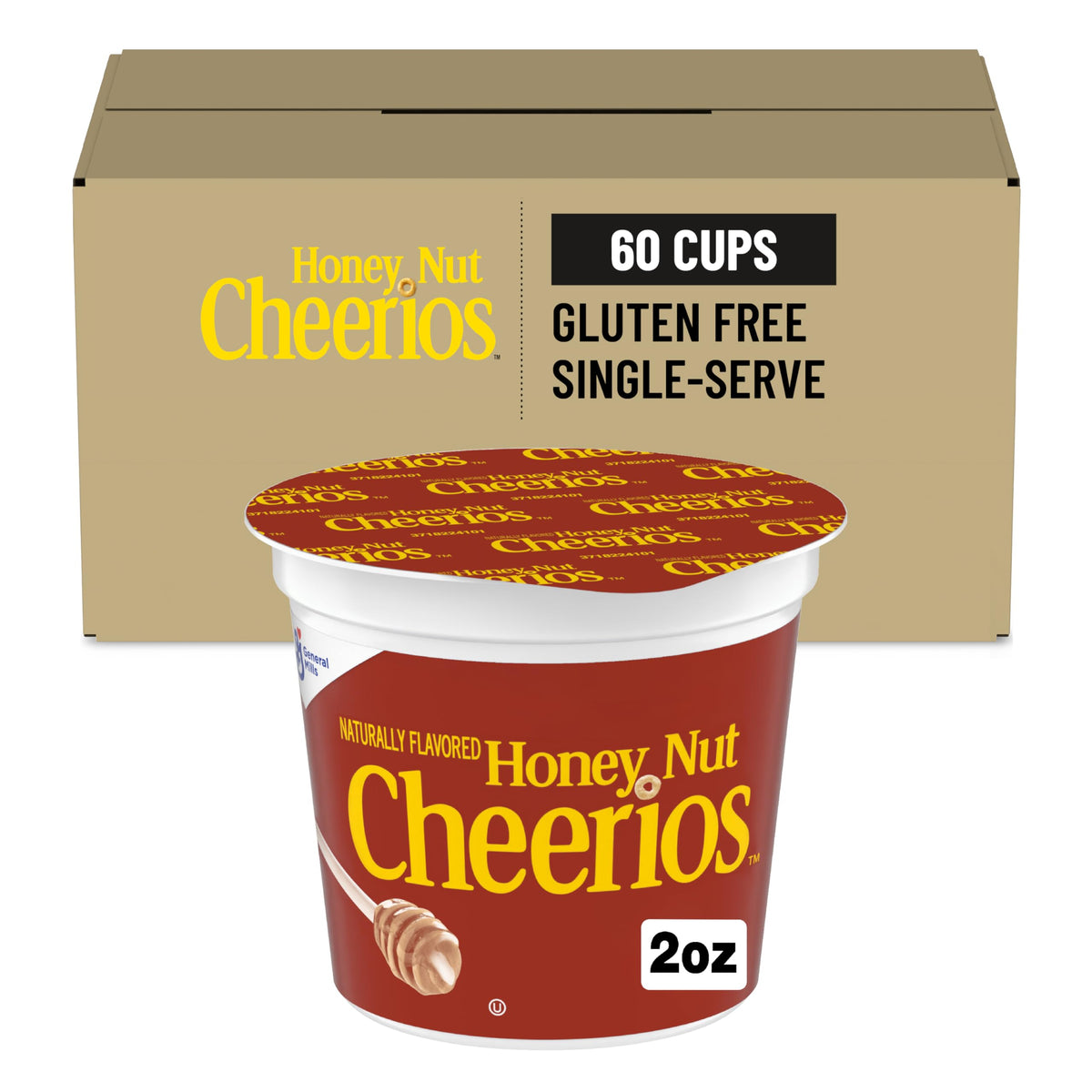 Honey Nut Cereal by Cheerios – 60 servings, Pack of 60