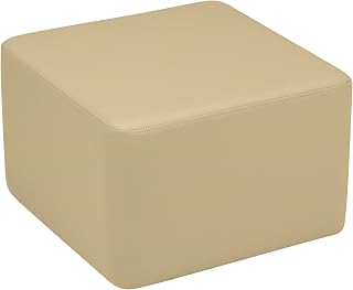 Learniture Structured Cube 12" H Stool -Flexible Modular Collaborative Soft Seating for Office, Home, Lounge and School Classrooms with Durable Frame