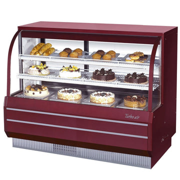 Bakery Cases TCGB-60-DR by Turbo Air – 18.7 cubic_feet, glass, Red, Model TCGB-60DR-W-N