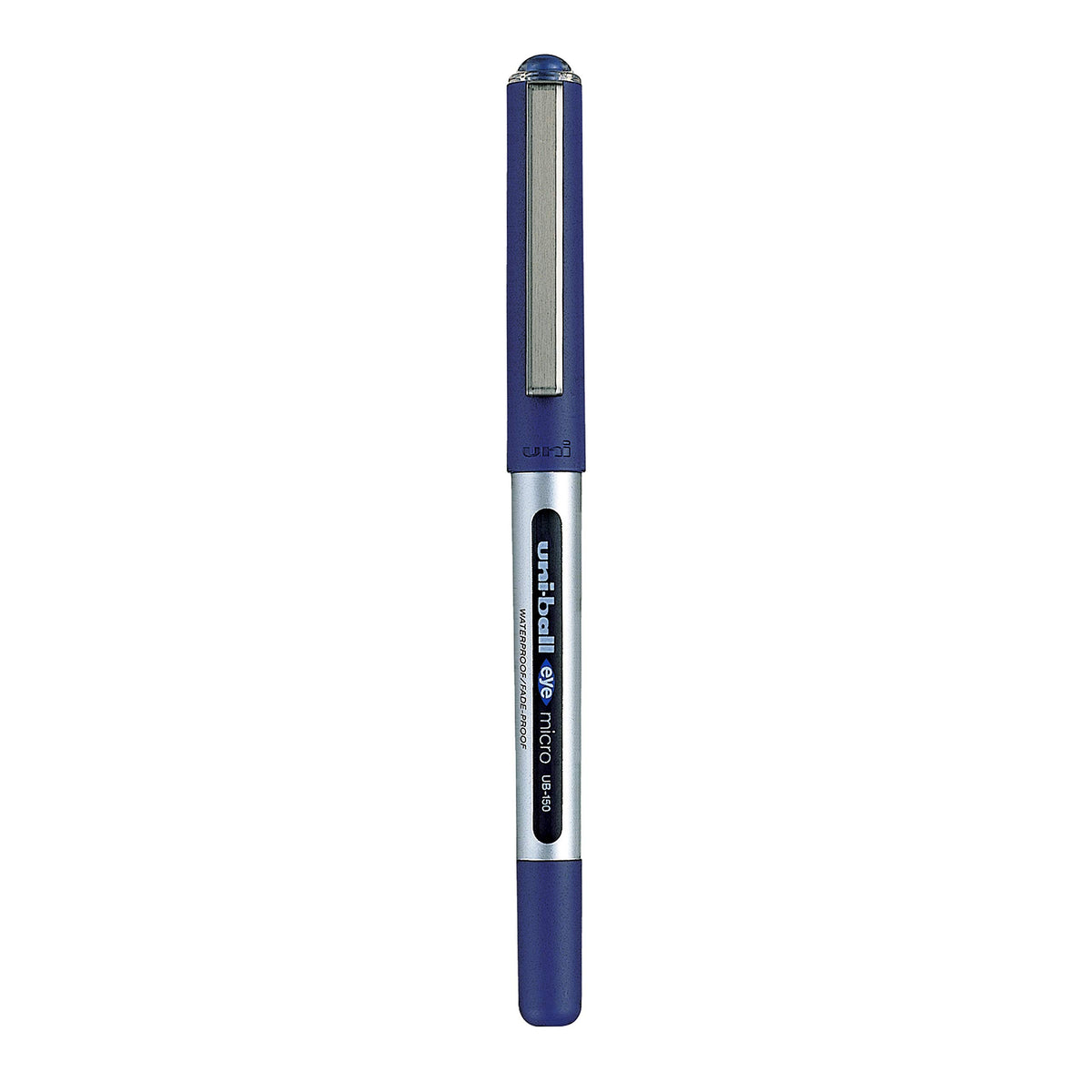 Eye Micro UB-150 Fine Rollerball Pen - Blue by Uni-Ball – 3pack, Stainless Steel, Blue, Pack of 3, Model 153486287