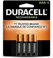 DURACELL Precharged Recharg. Battery,AAA (Pack of 2)
