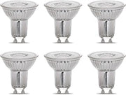 Feit Electric 4W LED MR16 GU10 Bulbs with 35W Equivalent, Dimmable, MR16 Bulbs, 22 Yrs. Lifetime, 300 Lumens, 5000K Daylight, 6 Packs - BPMR16/GU10/950CA/6