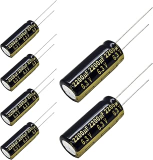 Replacement for 6 pcs Panasonic FM Series Capacitors 6.3V 2200uf Low Impedance