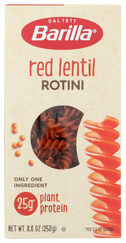 Red Lentil Rotini Pasta by Barilla – 8.8 Ounce (Pack of 1), Model KHFM00335920
