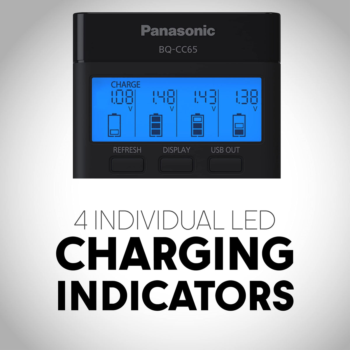 Panasonic (Pack of 12) / Battery Charger / Black Battery Chargers