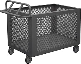 Durham 4STE-EX-3048-5PU-95 4 Sided Mesh Box Truck, Ergonomic Handle