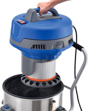 Commercial HEPA Wet Dry Vacuum by Global Industrial – 18"L x 24"W x 40"H, Stainless Steel/Plastic, Stainless Steel, Model WVC801