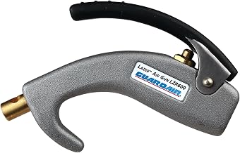 Guardair LZR600 Lazer Series PalmSwitch Safety Air Gun, Brass Venturi Nozzle with 1/4" FNPT Inlet, Lightweight and All Metal Construction