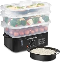 Hamilton Beach Electric Food Steamer, Rice Cooker & Egg Boiler