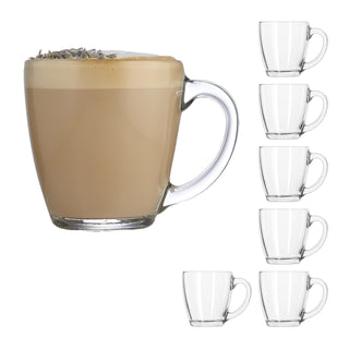 Tapered Mug 458 ml Set of by Libbey – 15.5 Ounces, 458.0 milliliters, Glass, Transparent, Model 70493