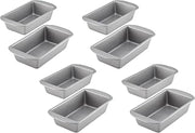 Farberware Bakeware Meatloaf/Nonstick Baking Loaf Pan Set, Two 9-Inch x 5-Inch, Gray (Pack of 4)