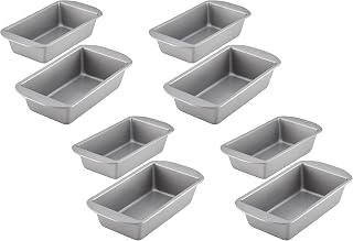 Farberware Bakeware Meatloaf/Nonstick Baking Loaf Pan Set, Two 9-Inch x 5-Inch, Gray (Pack of 4)