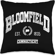 Bloomfield CT | Connecticut | Vintage Throwback Throw Pillow