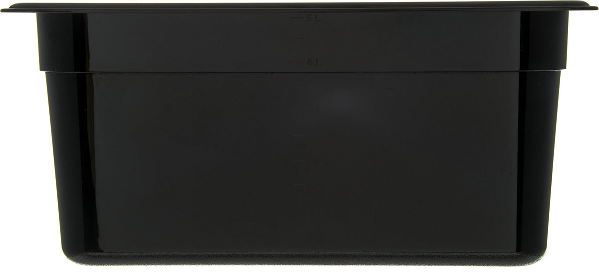 High Heat Food Pan by Carlisle FoodService Products – 1/3 size, 7.01949 ounces, Plastic, Black, Model 3086203