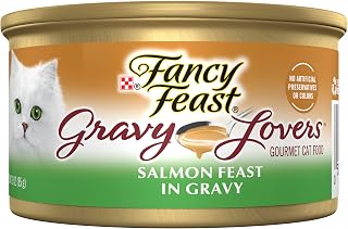Fancy Feast Purina Gravy Lovers Salmon Feast Wet Cat Food (24) 3oz Cans