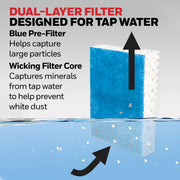 Humidifier Wicking Filter T for Select Honeywell Models – 3 Count (Pack of 1), Plastic, White, Model HFT600PF3