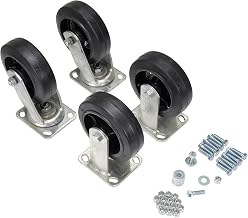 Rubber Caster Kit 6x2 2400lb Cap