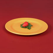 Elite Global Solutions D1075PL-Y Round Rim Plate, 10 3/4" Dia. x 3/4" h., Melamine, Yellow (Pack of 6)