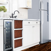 Summit 12” Glass Door Built-In Wine Cellar by Summit Appliance – 12", 2.2 cubic_feet, Stainless Steel, Model SWC1224B