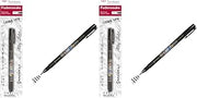 Tombow Fudenosuke Brush Pen, Soft Tip, Black (Pack of 2)