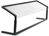 Carlisle FoodService Products Buffet Bar Adjustable Sneeze Guard for Catering, Buffets, Restaurants, Plastic, 73.25 Inches, Black