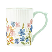 Lylah Mug (Painted Garden) by 10 Strawberry Street – Large, 17.0 fluid_ounces, Ceramic, Painted Garden, Pack of 4