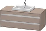 Duravit KT675604343 Ketho Vanity Unit Wall-Mounted In Basalt Matt
