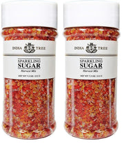 Harvest Mix Sparkling Sugar by India Tree – 7.5 Ounce (Pack of 2), متعدد الألوان (برتقالي، أحمر، أصفر، أبيض مختلط), Pack of 2