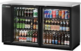 Underbar - Glass Swing Door 24" Back Bar Cooler with LED Lighting & Hydrocarbon Refrigerant - 61.13 x 24.5 x 35.63 in