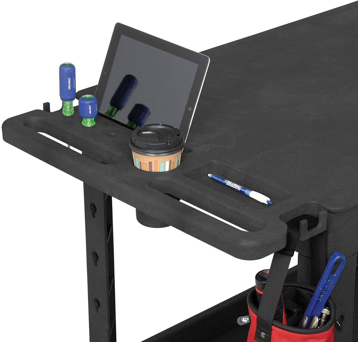 Global Industrial Black / 45"L x 26"W x 32.5"H / Industrial Service Carts