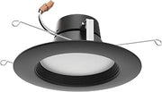 Satco Led Color Temp 2700K-5000K Selectable Downlight Retrofits, Part Number S11835, 9 Watt; 5 Inch - 6 Inch; 120 Volts; Dimmable; Black Finish for Residential, Industrial, and Commercial (1 Pack) | 2700K-5000K Selectable Color Temperature, 120V; Residential, Industrial and Commercial; 1 Pack