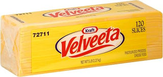 Kraft Velveeta Regular Sliced Cheese, 5 Pound -- 4 per case.
