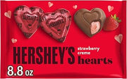 HERSHEY'S Strawberry Creme Flavored Hearts, Candy Bag, 8.8 oz