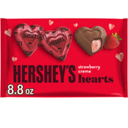 Strawberry Creme Flavored Hearts by HERSHEY'S – 8.8 Ounce (Pack of 1), pink, Model 65-E0UC-4MKP