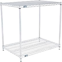 Nexel ESD, 2 Tier, Wire Shelving Starter Unit, 36" W x 21" D x 34" H
