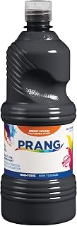 Prang Washable Tempera Paint, Black, 32 Fl Oz (Pack of 6)