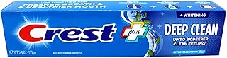Crest Plus Deep Clean Toothpaste Effervescent Mint Anticavity Fluoride Toothpaste Whitening Stain Removal 5.4 oz