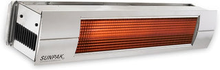 SUNPAK Model S34 S TSH Two Stage Hardwired 25,000 to 34,000 BTU Infrared Outdoor Patio Heater (Liquid Propane, Stainless Steel Casing w/Stainless Steel Front Fascia Kit)