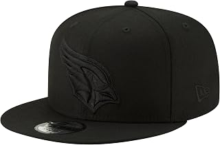 New Era NFL 9FIFTY Black On Black Adjustable Snapback Hat Cap One Size Fits All (Arizona Cardinals)