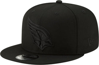 NFL 9FIFTY Black On Black Adjustable Snapback Hat Cap One Size Fits All (Arizona Cardinals) by New Era – Polyester, Arizona Cardinals Black, Model New Era