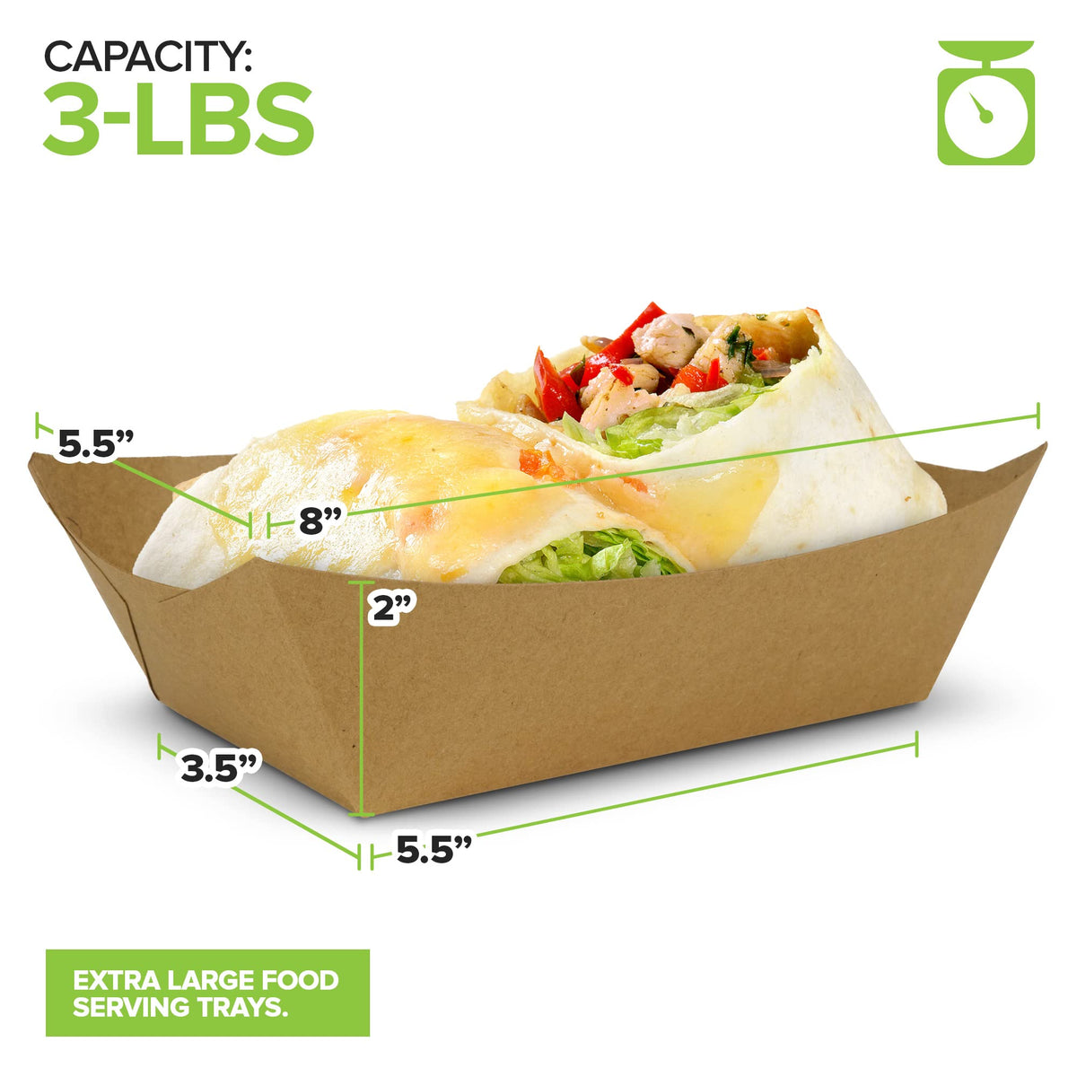 Stock Your Home 3 lb / 500 / 500.0 Serving Trays