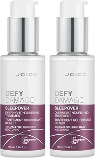 Joico Defy Damage Sleepover Overnight Nourishing Treatment | Instantly Softens & Smooths | Strengthen Bonds | Reduce Breakage & Split Ends | No Rinse Formula | With Arginine & Keratin