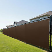 Privacy Screen Cover by FenceScreen – Knitted Polyethylene, Chocolate Brown, Model 200 Series