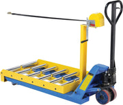 Forklift Battery Transfer Platform by Global Industrial – 45"L x 33"W x 9"H, Alloy Steel, Yellow, Model 241957