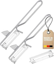 Westmark 2 Universal Peelers / Pendulum Peelers with 1 Replacement Blade, Steel, Stainless Steel/Steel, Coated, Silver, 161022E6