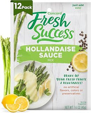 Concord Foods Hollandaise Sauce Mix, 1.6 oz (12 Pack), Just Add Water | Creamy Lemon Butter Sauce Ideal for Asparagus, Eggs Benedict, Seafood & Brunch, No Artificial Flavors or Preservatives