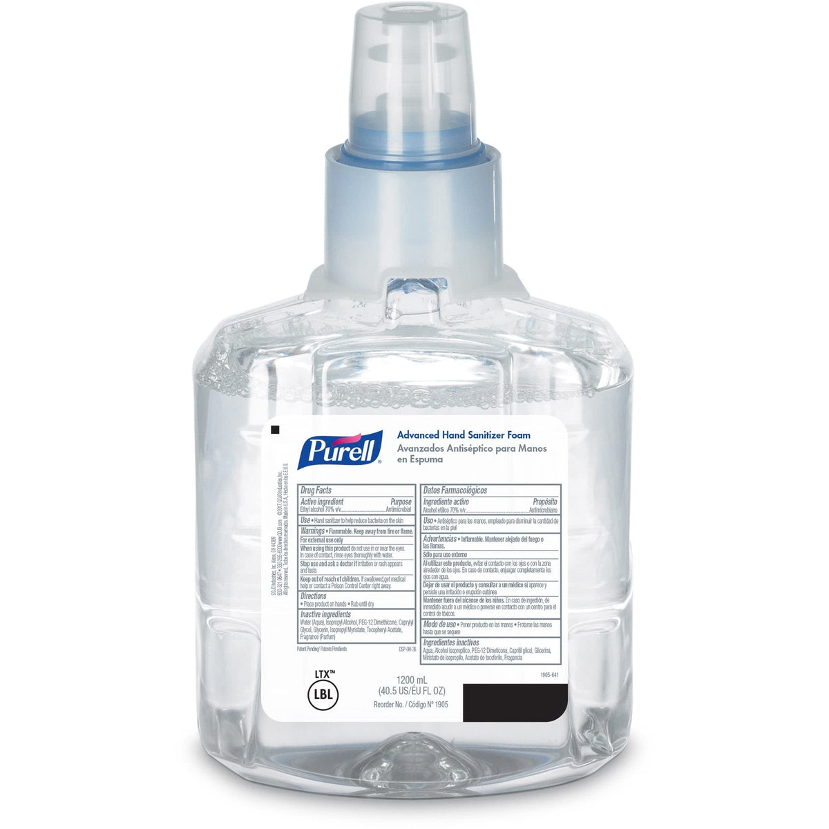 GOJO 1905-02 PURELL LTX-12 LTX Instant Foam Hand Sanitizer – Shape, (Pack of 2)
