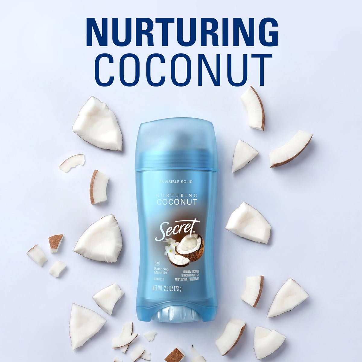 Secret Coconut / 2.6 Ounce (Pack of 3) / 3 Antiperspirant Deodorant