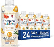 Compleat Pediatric Peptide 1.0mL, Vegetable and Fruit Medley Flavor, 24 Pk | Plant Based Nutritionally Complete Tube Feeding Formula